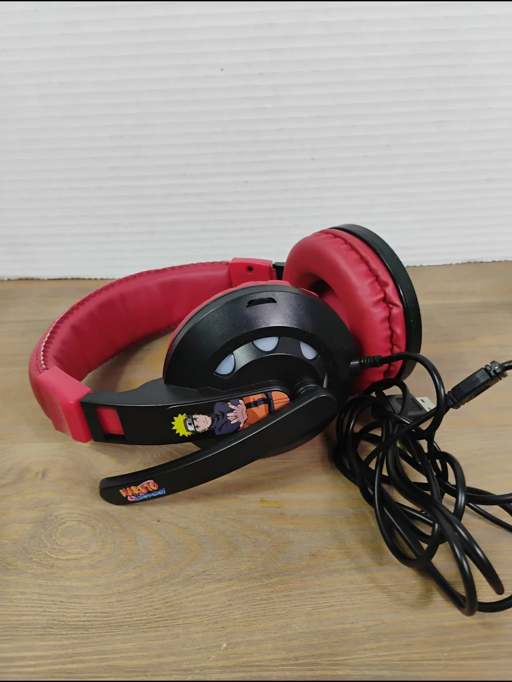 Red USB Gaming Headset - Stereo Over-Ear Headphones